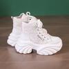 Fashion Autumn Women's Sneakers New Breathable High Platform Shoes Woman Ladies Vulcanize Casual Chunky Sneakers Zapatillas Mujer 8.5CM
