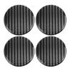 Uxcell Wheel Center Cap Stickers, Clear Resin Carbon Fiber, Pack of 4, 60mm