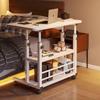 Adjustable Mobile Bedside Table - Compact Sofa Desk for Home and Office