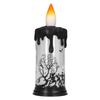 Halloween Snow Globe Candles Light LED Terrorist Decoration Electronic Candle Lamp for Party HolidayDancing Skeleton
