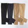 Kids' Khaki and Navy Blue School Uniform Pants - Boys' and Girls' Elastic Dress Pants for Elementary Students