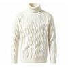 Men Turtleneck Knitted Sweater Fashion Casual Soild Color Pullover Autumn Winter Men Thick Warm High-Quality Knitted Sweater
