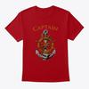 Captain Nautical Ship Anchor And Helm T-Shirt Made In the USA Size S To 5XL