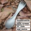 Tai Alloy Spoon Titanium Alloy Fork Outdoor Camping Hiking Eating Tool Picnic Barbecue Folk Spoon
