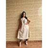 Indian Top Tunic Cotton Slub Kurta Pant Set Women Party Wear Sleeveless Kurti VSO-1764 C