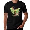 Actias Luna Moth Soft Green Tshirt Relaxed Casual Short Sleeve Tee
