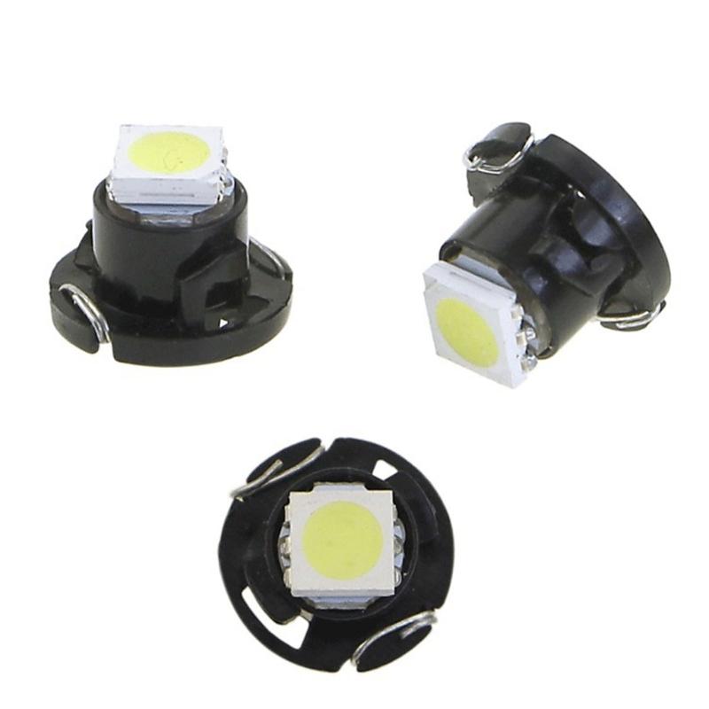 10Pcs Automotive LED Bulbs for Auto Instrument Lamps Dashboard Indicators T3 4.2 4.7 12V Dashboard Light