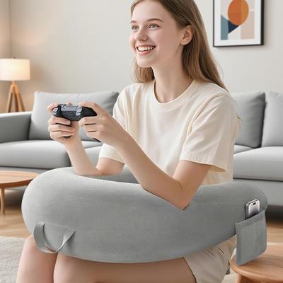 Reading Gaming Pillow Adult Crocheting Pillow To Support Your Arm Portable Desk Soft Skin-Friendly for Watching TV Breastfeeding