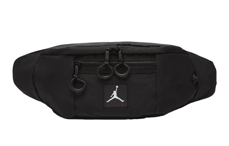 Jordan Cotton, Nylon, Polyester Shoulder Bag, Crossbody Bag, Sling Bag, Fanny Pack Regular Unisex Black DJ5645-010