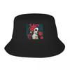Custom Mexican Catrina Sugar Skull Lady Bucket Hat Women Unisex Fashion Summer Beach Sun FisherUnisex Cap