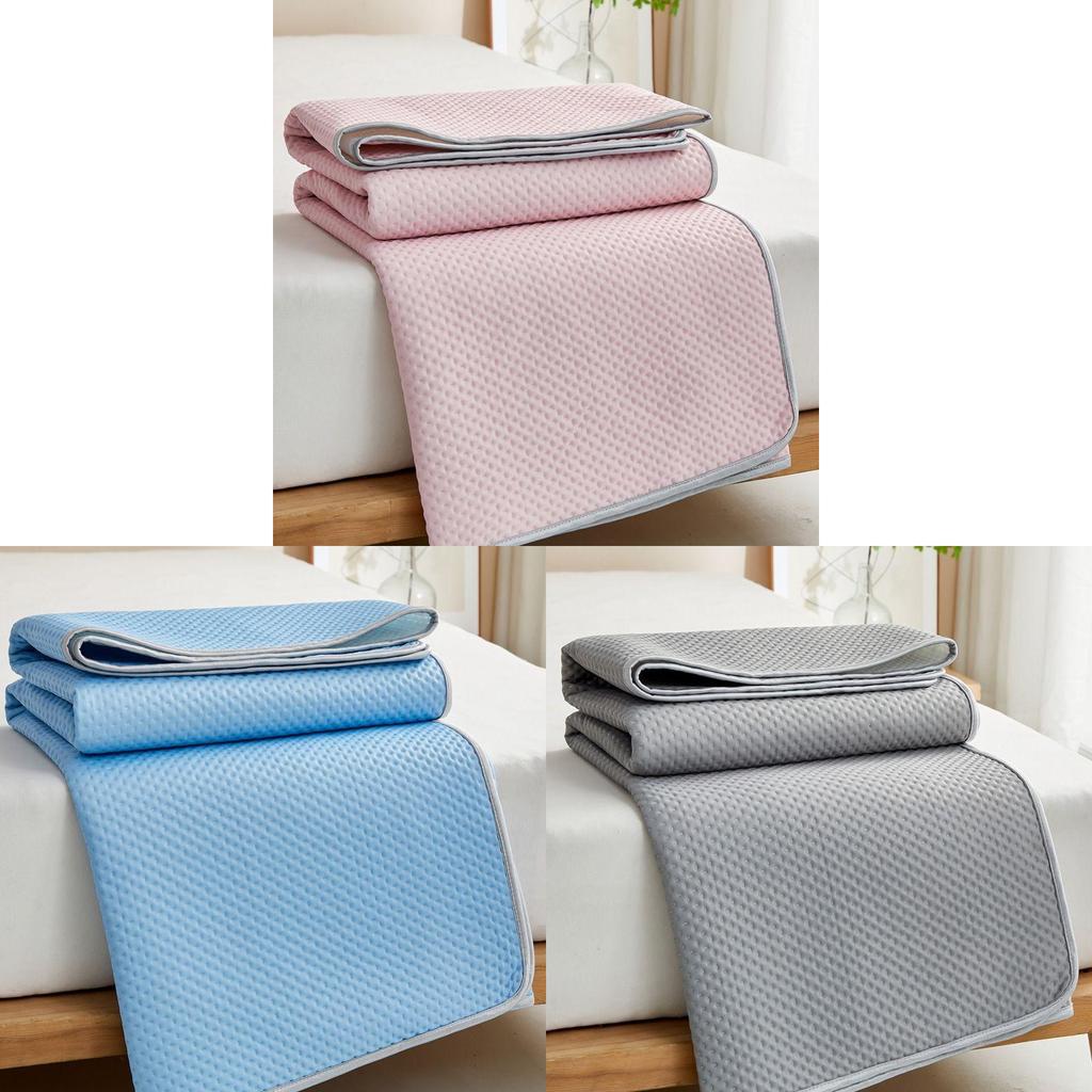 Breathable Ice Silk Cooling Mat For Bed With Doublesided Design For Dorm Room Use