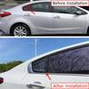 Für Kia Forte K3 2014-18 Seitenfenster-Lufteinlass Lamellenabdeckung Carbonfaser-Stil