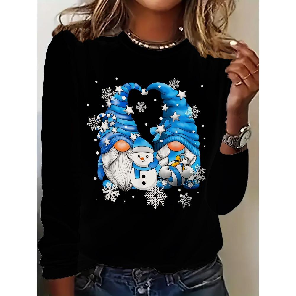 3D Printed Pattern T-shirt, Summer and Spring Short Sleeved Round Neck Casual Top, Women's Clothing