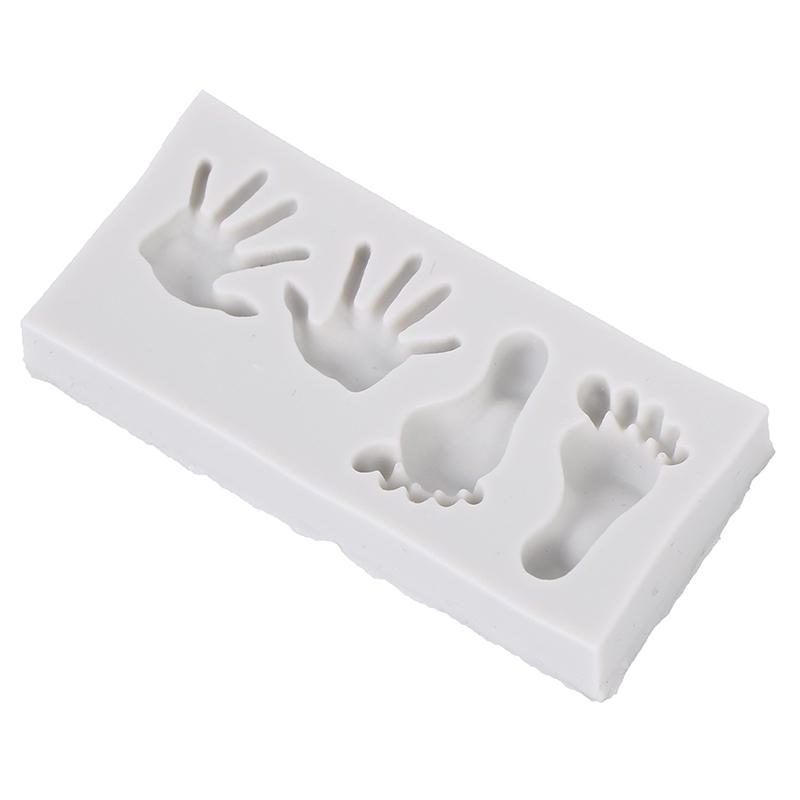 Mini Feet Hand Shaped Silicone Candy Chocolate Cake Mold Creative Cake Decor