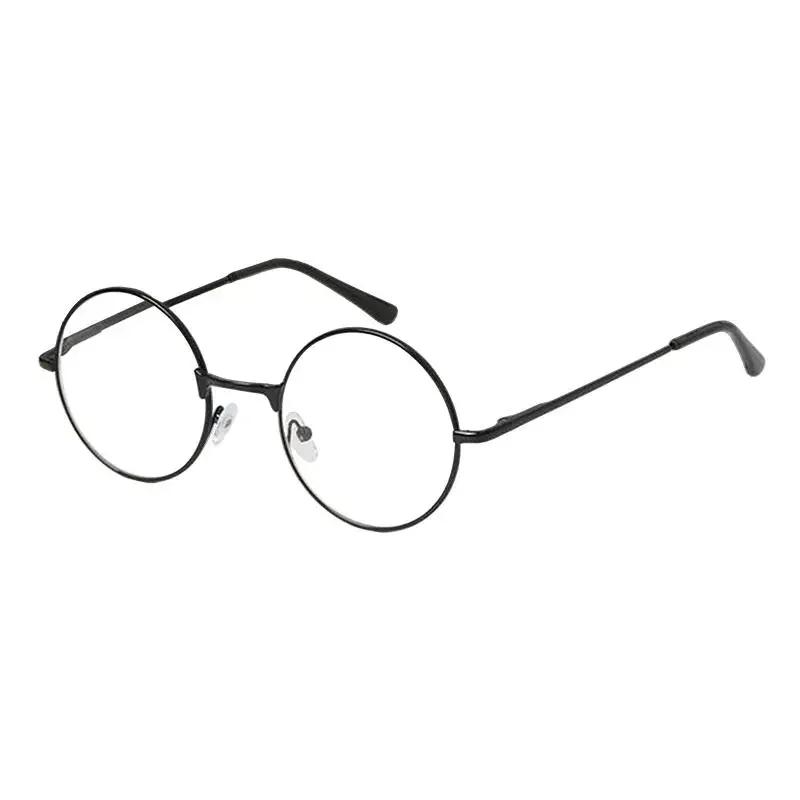 +10~+400 Classic Style Metal Round Shape Frame Rim Mens Womens Ladies Reading Glasses Blue Light Glasses Spring Temple Arms
