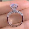 Nuptial Bridal Rings Aaa Cubic Zirconia Trendy Style For Women Fashionable Lady'S Finger Accessories Jewelry Present GiftsFashion Jewelry