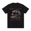 Born To Shit Forced To Wipe Evil Skull Expression Pack T-shirt Summer Loose Women's T-shirt Fashion Retro Short Sleeve T-shirt