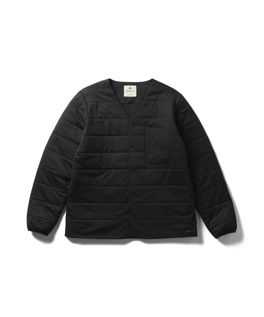Snow Peak Flexible Insulated Cardigan Size SW-25AU001 (Men's/Women's, BLACK, L)