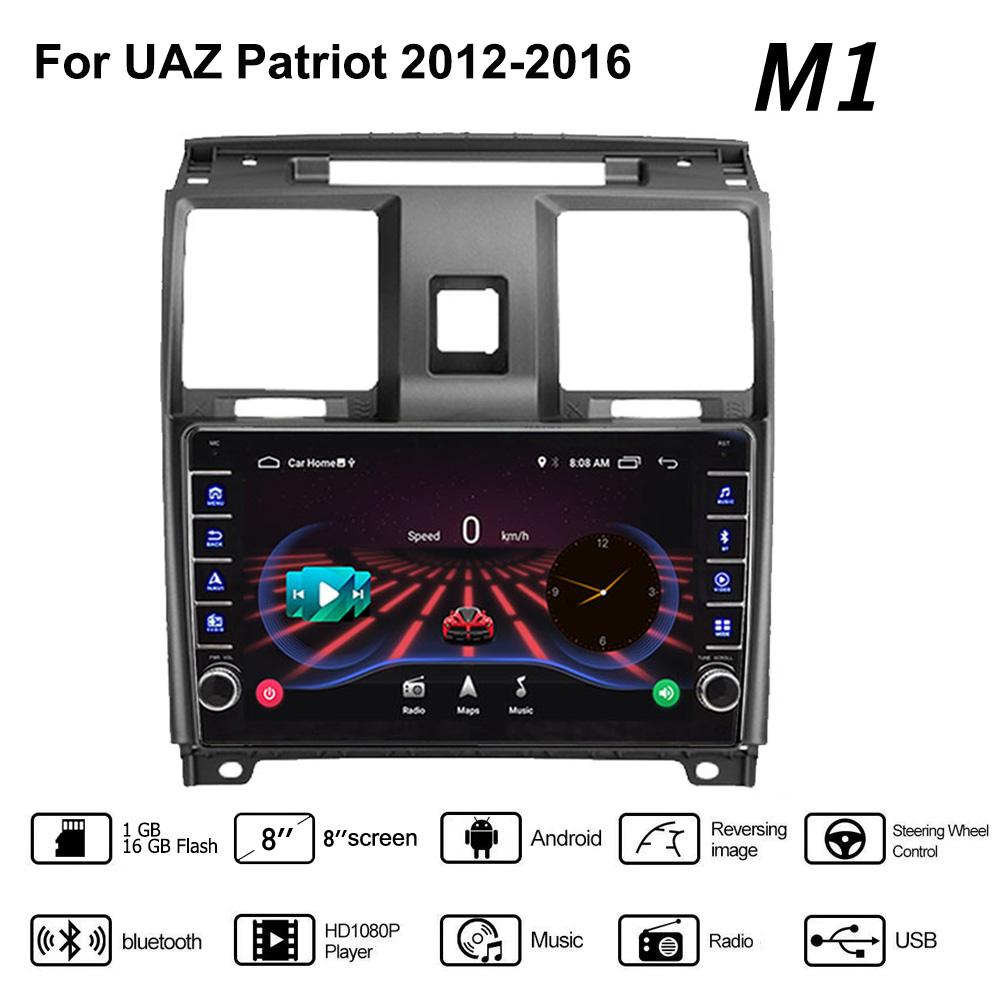 2 Din Android Car Radio Multimedia Video Player for UAZ Patriot 2012-2016 With Button Knob WiFi 1+16GB