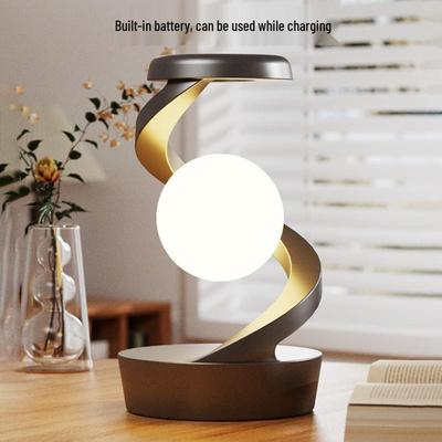 RGB Wireless Charging Bedside Lamp with Rotating Floating Nightlight
