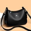 2025 New Femininity Elegant Simple Classic Soft Leather Texture Large Capacity Commuting Versatile Casual Shoulder Bag