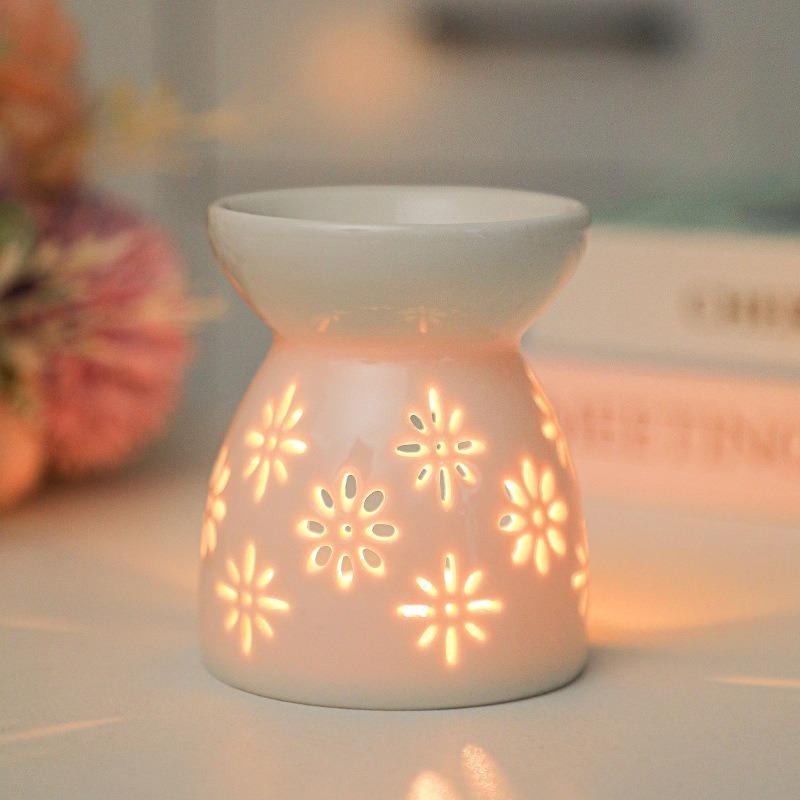 1PC Ceramic Aromatherapy Stove Hollow Aromatherapy Essential Oil Creative Home Crafts