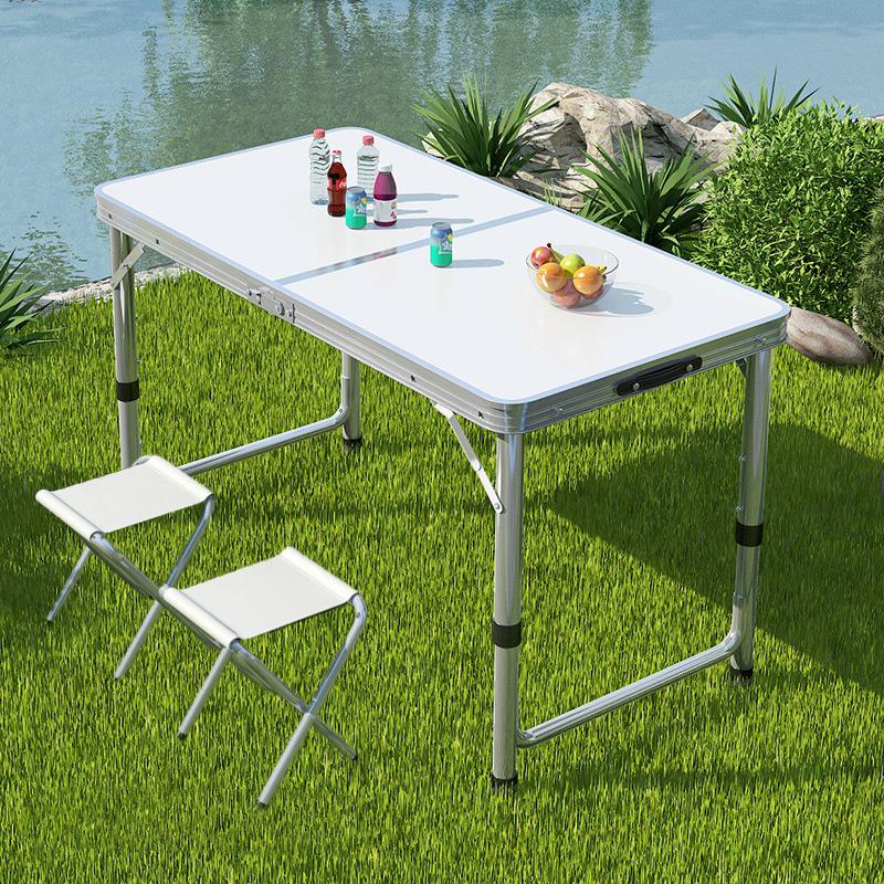 Portable Multifunctional Aluminum Folding Table for Dining and Outdoor Use