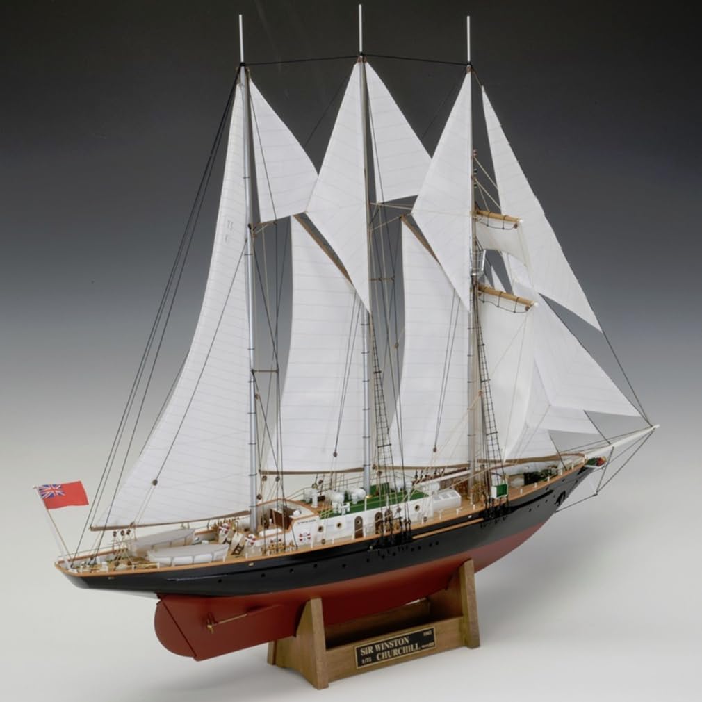 Woody Joe Sir Winston Churchill Wooden Model Assembly Kit 1/75 (Ship)