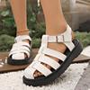 Summer Thick-Soled Roman Sandals Casual Fashion Outer Wear Bag Head Hollow Sports Hole Hole Single Shoes