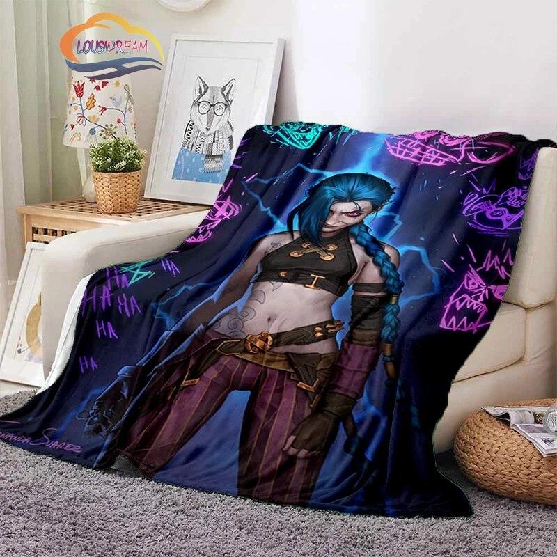 Coperta Cartone Animato Rage Laurie Jinx flanella Calore Morbida Peluche Divano Letto Plaid Comfort Inverno per Ragazza