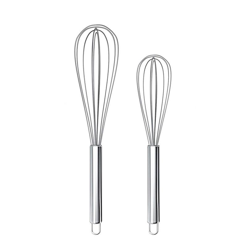 Handheld Round Handled Egg Beater, Egg Mixer, Cream Whisk, Household Baking Tool