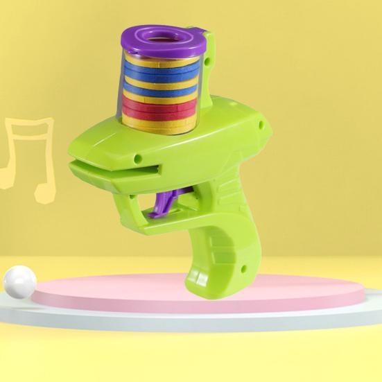Disc Launcher Toy with Trigger 15 EVA Discs Outdoor Garden Backyard Lawn Park Kids Flying Disc Shooter Game Toddlers Boys Girls Gift