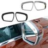 Rear View Glass Mirror Rain Shield Sun Visor Shade Eyebrow Trim Frame For Peugeot 3008 GT 3008GT 4008 2016 2017 2018