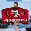 San Francisco 49er Team Grote Microvezel Strandlakens Sneldrogend Handdoek Zandstrand Handdoeken Zwembad Handdoek voor Reizen Zwembad Yoga