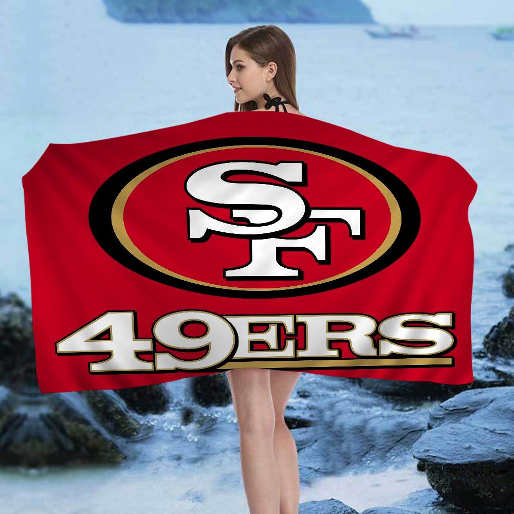 San Francisco 49er Team Grote Microvezel Strandlakens Sneldrogend Handdoek Zandstrand Handdoeken Zwembad Handdoek voor Reizen Zwembad Yoga