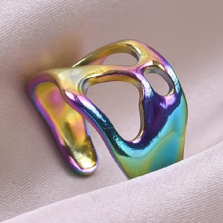Fashionable Comfortable Rings Unique Irregular Alloy Rings Fashion Accessory Comfortable Wear Ring for Stylish Outfits