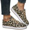 Fashion Flat Canvas Shoes with Breathable and Comfortable Mesh Versatile Leopard Print Upper Fashionable and Trendy Casual Board Shoes