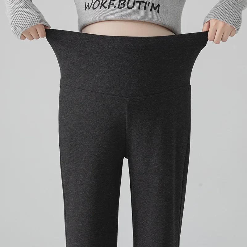 Nieuwe Stijl Losse Wijde Pijpen Zwangerschapsbroek met Plus Fluweel voor Herfst/Winter