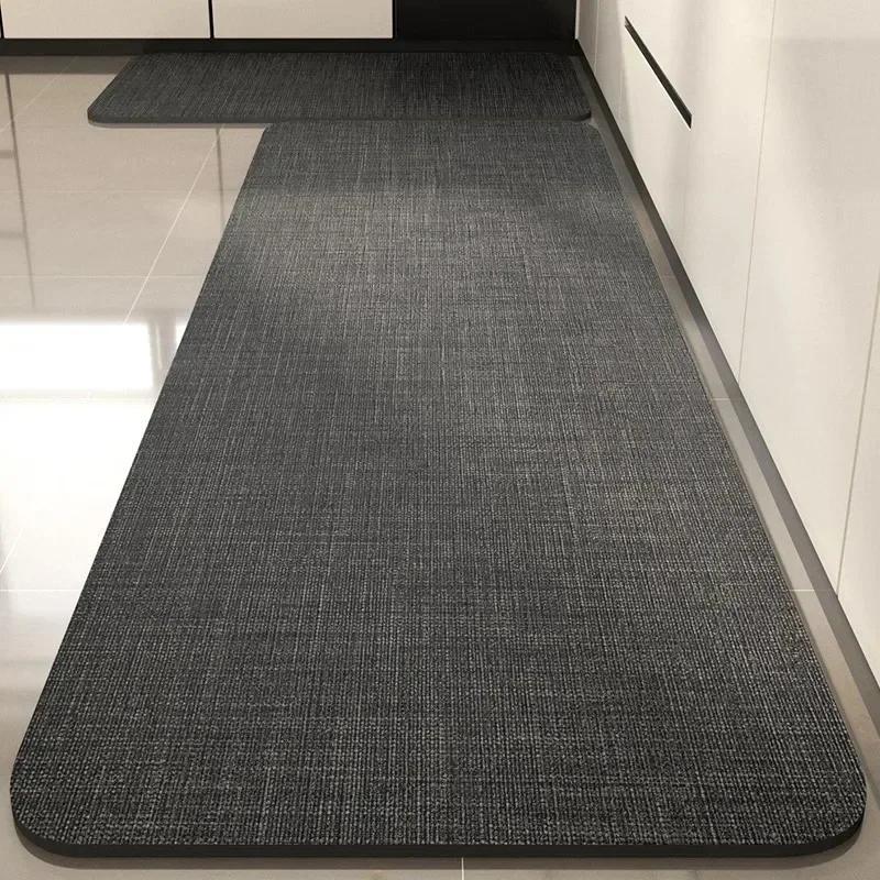Waterproof Kitchen Carpet PVC Leather Anti-slip Floor Mat Long Minimalist Home Decoration Rug
