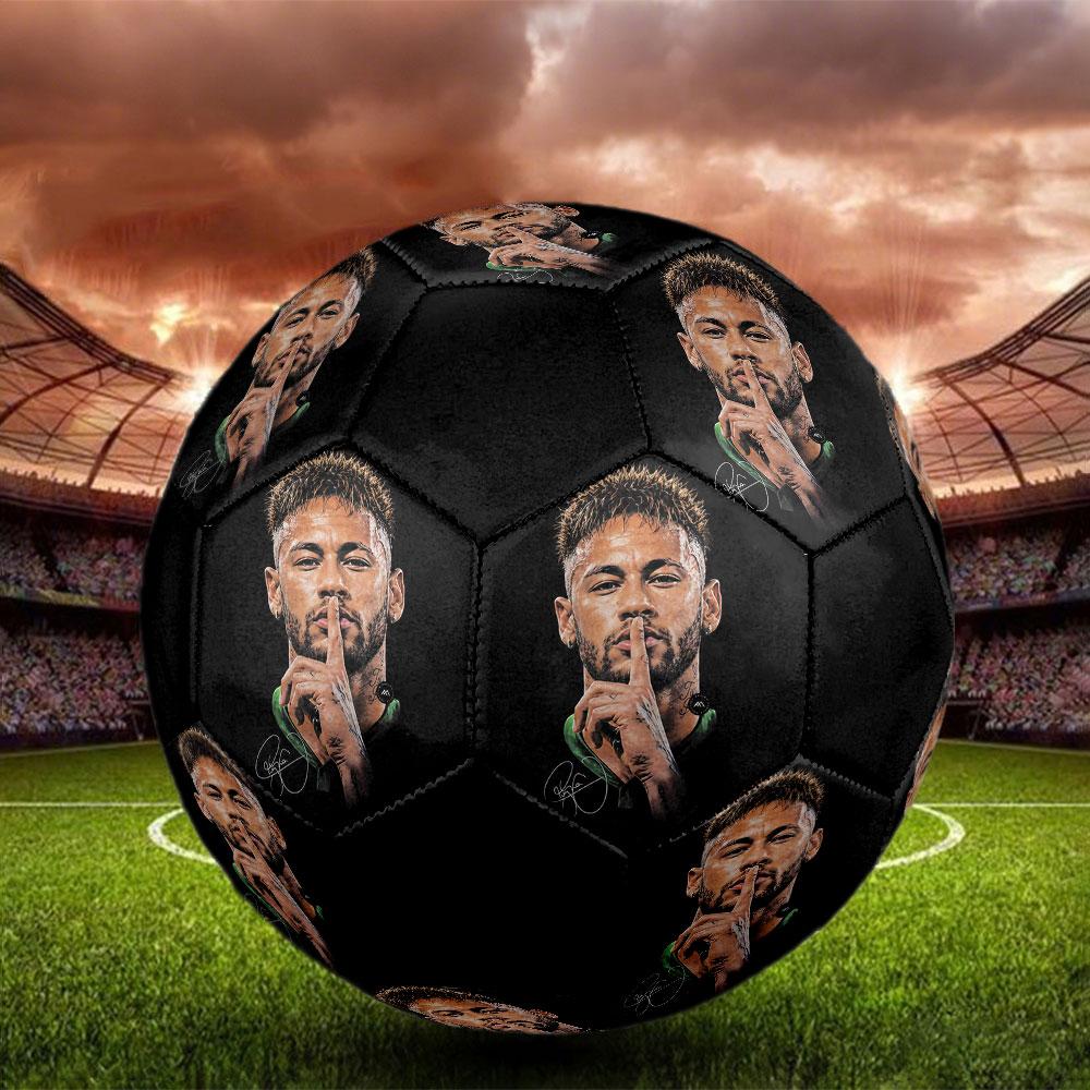 1pc Neymar Soccer Ball Size 5 Indoor Soccer Ball Fashion Colorful Backyard Game - Great For Sports Fans Gift HE45