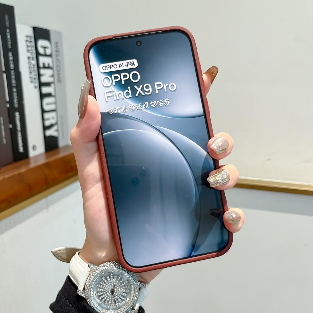 For OPPO Find X9 Pro Case Luxury Hard PU Fashion Skin Protective Back Cover Case For Find X9 X8 Pro X8S+ X8 Ultra Phone Shell