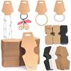 50PCS Accessories Jewellery Packing Card Paper Hanging Blank Tag Fashion Display Holder Cardboard