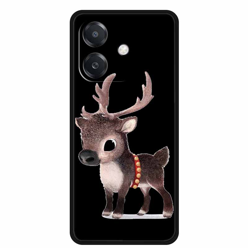For OPPO A3 / A3x 5G Case 6.67" Funda Black Silicone Soft Phone Case For OPPO A3x A3 5G Back Cover Case A 3x A 3 x A3 x Cartoon