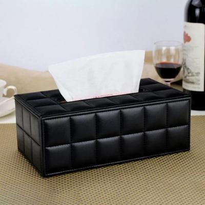 Imitatieleer Rechthoek Papieren Houder Tissue Dispenser Opbergdoos Auto Huis Decor Hoge Kwaliteit Tissue Box Rechthoek
