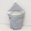 Bami Blanc Check Fondant Newborn Outer Outer Cotton Pure All Seasons, מוצרי תינוקות קוריאניים