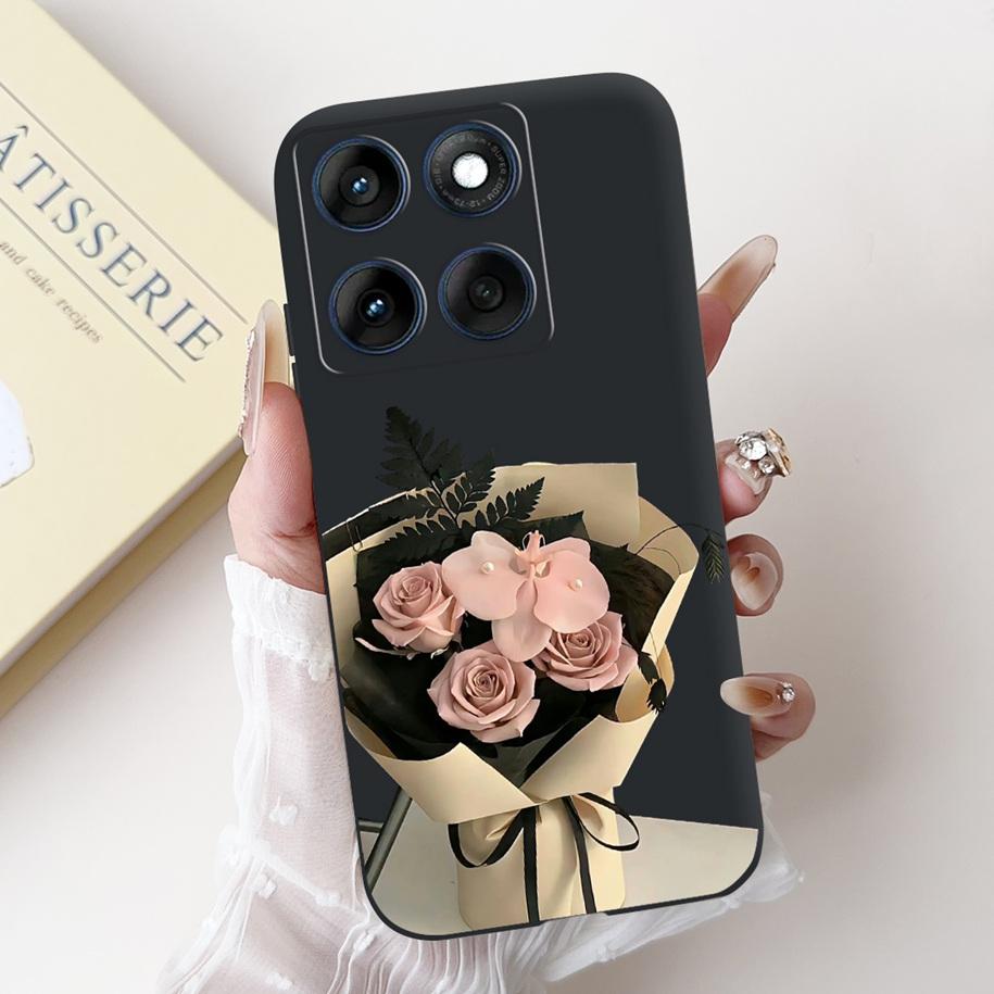 For Motorola Edge 60 Pro Case Moto Edge 60 Fusion Cover New Fashion Flower Soft Silicone Bumper For Moto Edge 60 60s Edge60 Capa