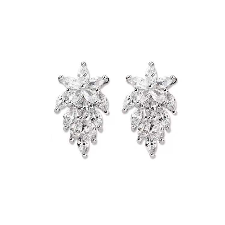 Luxurious Unique Earrings Ladies Jewelry Valentines Day Gift Women Party Wedding Accessories Women's Jewelry Zirconia Earrings