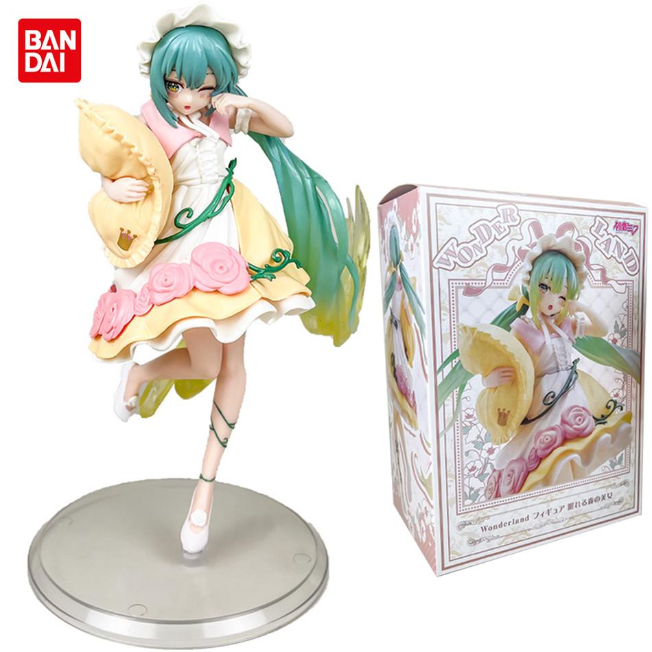 Figurine Anime Hatsune Miku X Cinnamoroll Figurine Belle au Bois Dormant Miroir Féerique Ornements de Voiture Modèle PVC Jouet pour Enfants Cadeaux d'Anniversaire
