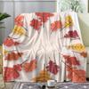Autumn Fall Leaves Throw Soft Flannel AC Blanket Lightweight Summer Nap Throw Cozy  Blanket for Sofa Bed Travel Home
