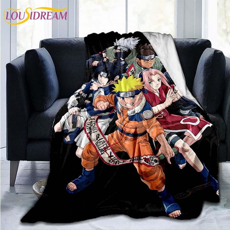 Naruto Pattern Throw Sega Dīvāns Segas Pārvalks Ceļojumu Gultas piederumi